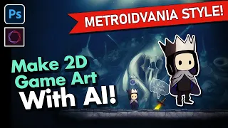Designing a Metroidvania Game With AI! (For FREE) | Stable Diffusion Walkthrough