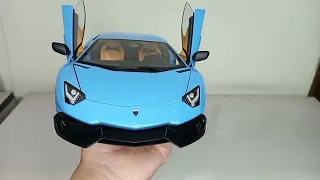 Autoart 1/18 Lamborghini Aventador LP 720-4 50th Anniversary (Unboxing video)