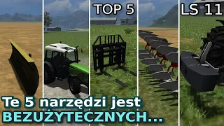 5 BEZSENSOWNYCH MASZYN z podstawowej wersji Symulator Farmy 2011 || LS 11 || Wspomnienia Przeszłości