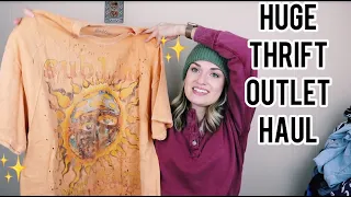 120+ Item Thrift Outlet Haul to Resell on Poshmark for Profit $$$ (Part One)