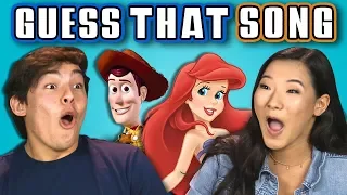 TEENS GUESS THAT SONG CHALLENGE: DISNEY SONGS (REACT)