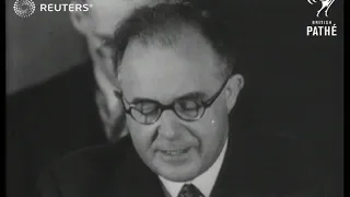 PALESTINE: UN discussions / Haifa bomb (1947)