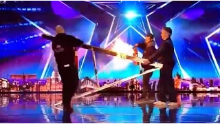 Burning Fire Ladder Act Gone Wrong! | Auditions 2 | Britain’s Got Talent 2017