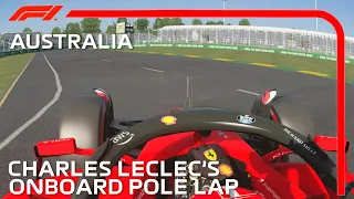 Charles Leclerc's Onboard Pole Lap | 2022 Australian GP | Assetto Corsa