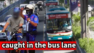 Removing bus lane violators from EDSA