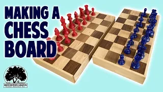 Making a Chess Board With Storage // Woodworking Project