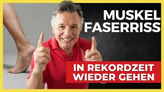 Muskelfaserriss  -  In Rekordzeit wieder gehen