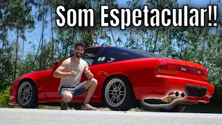 Acabo o Escape do Nissan 200sx s13 QUE SOM BRUTAL!