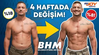 30 Günde Değişim | %10 Yağ Yakarken Kas Yaptım #balabanhybridmethod