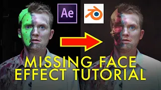 MISSING FACE skull effect tutorial (Harvey Two Face, Breaking Bad) | After Effects & Blender