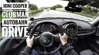 Mini Cooper Clubman (2017) | POV Drive on german Autobahn