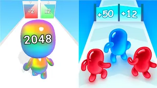 Looking good 📣💯 Man run 2048 Vs Join blob clash 3D Android ios gameplay adventure walkthrough 🔥🔥