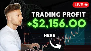 LIVE TRADING - How To Profit $2,156 In A Day [100x Crypto Strategy]