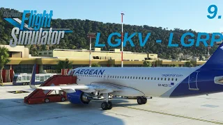 MSFS | Greece Tour Leg 9 | Kavala - Rhodes | Aegean Airlines | A320neo