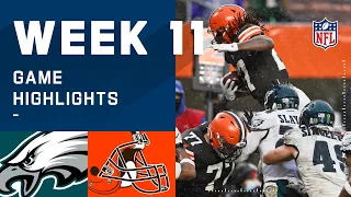 Eagles vs. Browns Week 11 Highlights | NFL 2020