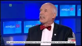 Przedwyborcza awantura o UE w studiu TVP Info (Minęła dwudziesta TVP Info 06.04.2014)