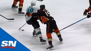 Getzlaf Cross-Checks Hertl, Perry Checked Into Ducks' Bench