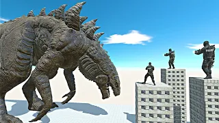 Zilla Destroys | Zilla vs Modern Humans - Animal Revolt Battle Simulator