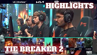 MSF vs FNC - Tie Breaker Highlights | Week 8 Day 3 S12 LEC Summer 2022 | Misfits vs Fnatic W8D3