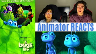 Animator REACTS to *A Bug's Life* HE JUST WANTS TO HELP!! (First Time Watching) Pixar