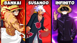 COMO SERIA SE O LUFFY TIVESSE O PODER DE OUTROS PERSONAGENS DE ANIMES! - One Piece