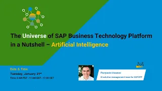 The Universe of SAP Business Technology Platform in a Nutshell – AI
