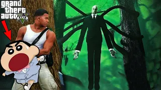 GTA 5 : SLENDERMAN Attacked SHINCHAN in Forest