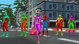 Game 5 Superhero Pro : Spider Man vs Avengers vs Hulk vs Venom | Baby Spider Man Girl Rescue Mission