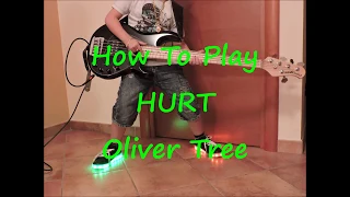 Oliver Tree - Hurt (HOW TO PLAY BASS ALONG BACKING TRACK)