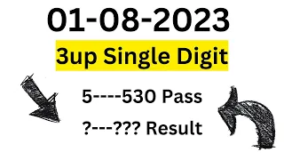 3up Single Digit Calculations 01-08-2023 | Thailand Result Today Thai Lottery Sure Tips