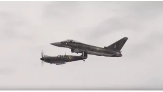 Spitfire & Typhoon Synchro Pair  - Royal International Air Tattoo 2015 (Day 2)