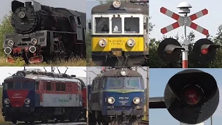 5 Pociągów (składanka) - Ol49-69, ET22, EU07A, EP07P, w okolicach Leszna / Polish Railroad Crossings