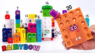 Numberblocks DIY Mathlink Cube Toy 1 to 20 | Learn Numbers & Counting for Preschool Kids