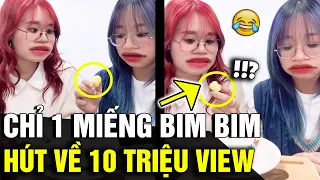 Chỉ với 1 miếng BIM BIM, 2 cô gái hút về gần '10 TRIỆU VIEW' chỉ nhờ clip này | Tin Nhanh 3 Phút