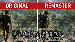 Uncharted: Legacy of Thieves Collection Comparison - Original (PS4 & PS4 Pro) vs. Remaster (PS5)