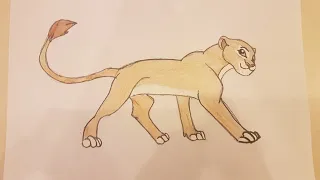Рисую Киару из Король лев 2.