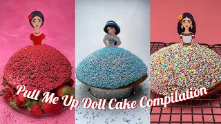 My Best pull me up doll cakes - Tsunami Doll Cake Compilation - Foodie beats tiktok viral Dress cake