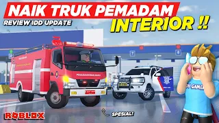 NAIK TRUK PEMADAM DAN MOBIL POLISI INTERIOR !! REVIEW CDID VERSI REALISTIS - Roblox Indonesia