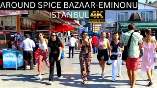 Istanbul  October 2022 Around Spice Bazaar Walking |4k UHD 30fps | MY CITY WALKS