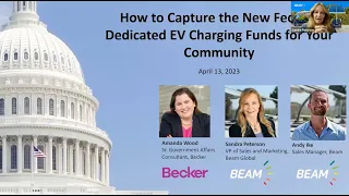Beam Webinar - How to Capture the New Federal Dedicated EV Charging Funds for Your Community