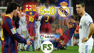 El Clasico 2010: Real Madrid Vs Barcelona 0-5 #football #youtube #laliga