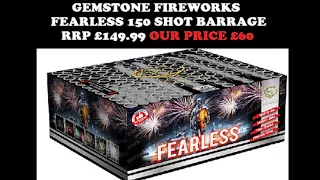 Fearless 150 shot barrage by Gemstone Fireworks - £60 at Middleton Firework Shop Manchester