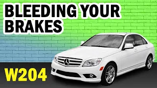 Mercedes-Benz W204 C-Class Brake Bleeding DIY (2008-2014)