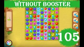 Gardenscapes Level 105 - [10 moves] [2023] [HD] solution of Level 105 Gardenscapes [No Boosters]