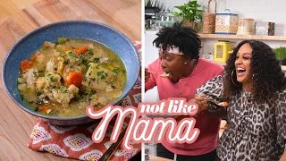 Daughter Challenges Mom’s Thanksgiving Recipe! | Not Like Mama hosted by Tia Mowry & Terrell Grice