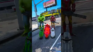 GTA V SPIDER-MAN, HULK, IRON MAN SAVING HIS BABY FROM VENOM 🤧 #shorts #hulk #gta5