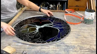 Framing stained glass pieces with Lead Came