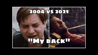 Tobey Maguire’s “My back” 2004 VS 2021