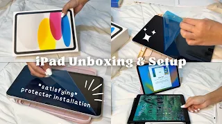 iPad 10 256GB silver unboxing and setup (plus accessories)