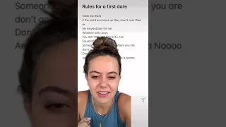 First date rules #shorts #tiktok